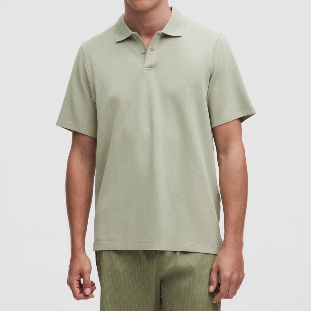 lululemon athletica Men's Light Sage Green Polo Shirt
